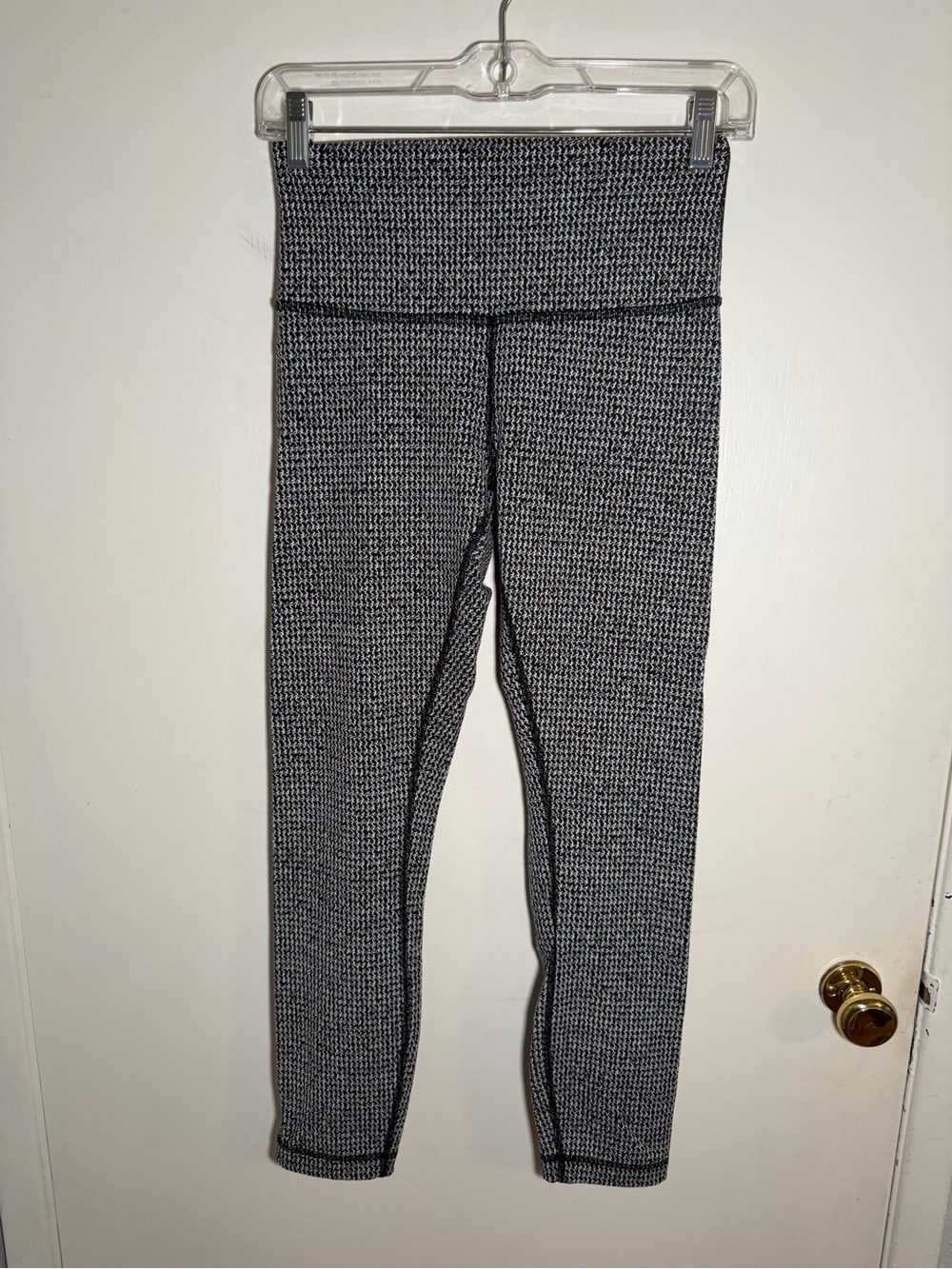 Lululemon High-Waist Black & White Textured Leggings